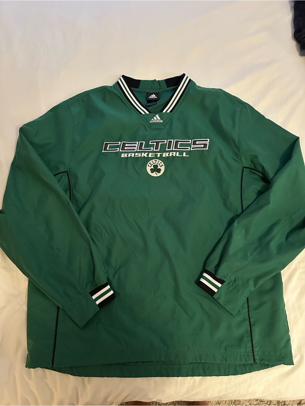 adidas Celtics Basketball Windbreaker Pullover